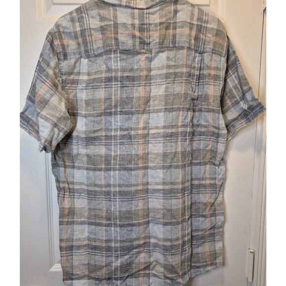 Weatherproof Vintage Washable Linen Plaid Shirt Button Down Men's Medium NWT - Picture 9 of 9